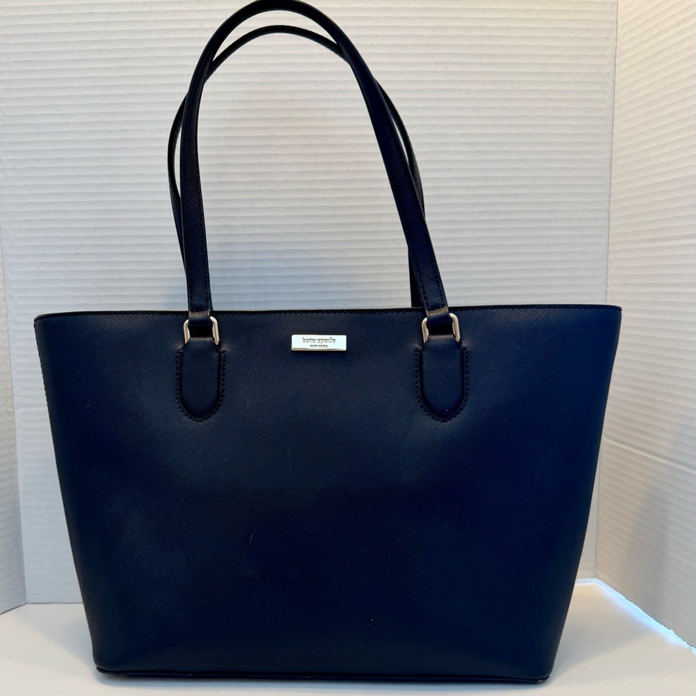 KATE SPADE NEW YORK Black Leather Shoulder Bag Tote - Picture 15 of 16
